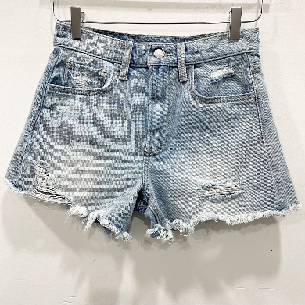Joe’s Jeans The Kinsley High Rise 4” Shorts Distressed Denim Cotton